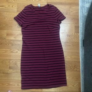 Old Navy Striped T-Shirt Shift Dress